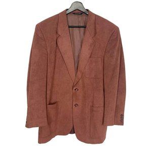Vintage 90s Ultra Suede Brown Two Button Sport Coat XL